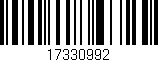 Código de barras (EAN, GTIN, SKU, ISBN): '17330992'