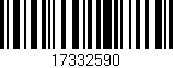 Código de barras (EAN, GTIN, SKU, ISBN): '17332590'
