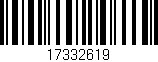 Código de barras (EAN, GTIN, SKU, ISBN): '17332619'