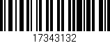 Código de barras (EAN, GTIN, SKU, ISBN): '17343132'