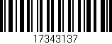 Código de barras (EAN, GTIN, SKU, ISBN): '17343137'