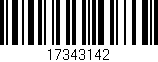 Código de barras (EAN, GTIN, SKU, ISBN): '17343142'