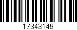 Código de barras (EAN, GTIN, SKU, ISBN): '17343149'