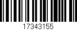 Código de barras (EAN, GTIN, SKU, ISBN): '17343155'