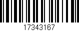 Código de barras (EAN, GTIN, SKU, ISBN): '17343167'