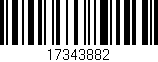 Código de barras (EAN, GTIN, SKU, ISBN): '17343882'