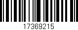 Código de barras (EAN, GTIN, SKU, ISBN): '17369215'