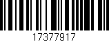 Código de barras (EAN, GTIN, SKU, ISBN): '17377917'