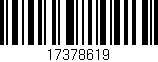 Código de barras (EAN, GTIN, SKU, ISBN): '17378619'