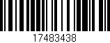 Código de barras (EAN, GTIN, SKU, ISBN): '17483438'