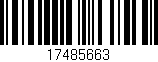 Código de barras (EAN, GTIN, SKU, ISBN): '17485663'