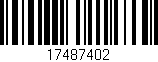 Código de barras (EAN, GTIN, SKU, ISBN): '17487402'