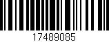 Código de barras (EAN, GTIN, SKU, ISBN): '17489085'