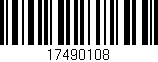 Código de barras (EAN, GTIN, SKU, ISBN): '17490108'