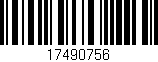 Código de barras (EAN, GTIN, SKU, ISBN): '17490756'