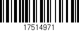 Código de barras (EAN, GTIN, SKU, ISBN): '17514971'