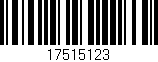 Código de barras (EAN, GTIN, SKU, ISBN): '17515123'