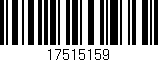 Código de barras (EAN, GTIN, SKU, ISBN): '17515159'