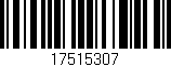 Código de barras (EAN, GTIN, SKU, ISBN): '17515307'