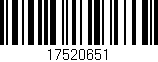 Código de barras (EAN, GTIN, SKU, ISBN): '17520651'