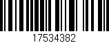 Código de barras (EAN, GTIN, SKU, ISBN): '17534382'