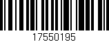 Código de barras (EAN, GTIN, SKU, ISBN): '17550195'