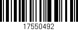 Código de barras (EAN, GTIN, SKU, ISBN): '17550492'