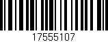 Código de barras (EAN, GTIN, SKU, ISBN): '17555107'