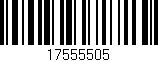 Código de barras (EAN, GTIN, SKU, ISBN): '17555505'