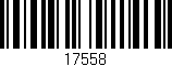 Código de barras (EAN, GTIN, SKU, ISBN): '17558'