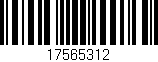 Código de barras (EAN, GTIN, SKU, ISBN): '17565312'