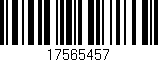 Código de barras (EAN, GTIN, SKU, ISBN): '17565457'