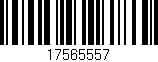 Código de barras (EAN, GTIN, SKU, ISBN): '17565557'