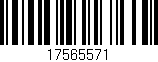 Código de barras (EAN, GTIN, SKU, ISBN): '17565571'