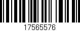 Código de barras (EAN, GTIN, SKU, ISBN): '17565576'
