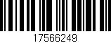 Código de barras (EAN, GTIN, SKU, ISBN): '17566249'