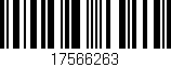 Código de barras (EAN, GTIN, SKU, ISBN): '17566263'
