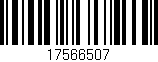 Código de barras (EAN, GTIN, SKU, ISBN): '17566507'