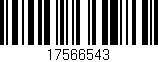 Código de barras (EAN, GTIN, SKU, ISBN): '17566543'