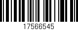 Código de barras (EAN, GTIN, SKU, ISBN): '17566545'