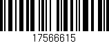 Código de barras (EAN, GTIN, SKU, ISBN): '17566615'