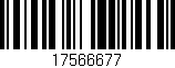 Código de barras (EAN, GTIN, SKU, ISBN): '17566677'