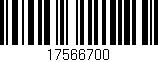 Código de barras (EAN, GTIN, SKU, ISBN): '17566700'