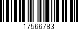 Código de barras (EAN, GTIN, SKU, ISBN): '17566783'