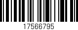 Código de barras (EAN, GTIN, SKU, ISBN): '17566795'
