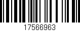 Código de barras (EAN, GTIN, SKU, ISBN): '17566963'