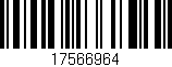 Código de barras (EAN, GTIN, SKU, ISBN): '17566964'
