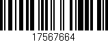 Código de barras (EAN, GTIN, SKU, ISBN): '17567664'