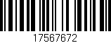 Código de barras (EAN, GTIN, SKU, ISBN): '17567672'