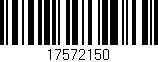 Código de barras (EAN, GTIN, SKU, ISBN): '17572150'